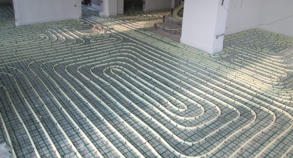 Монтаж водяного теплого пола